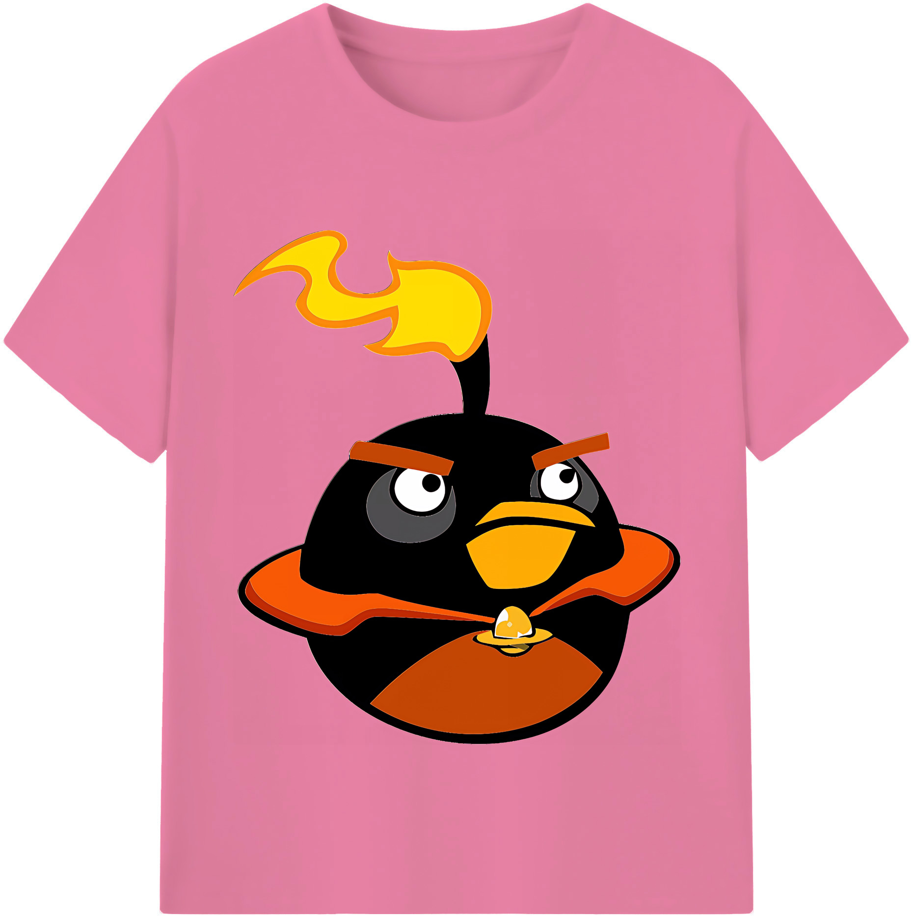 （画像用） Angry Birds アングリーバード 綿100％半袖Tシャツ（フロントプリント）